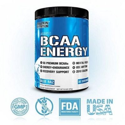 Evlution Nutrition Аминокислоты BCAA Energy Powder, Blue Raz (30 Порций)(Р¤РѕС‚Рѕ 10)