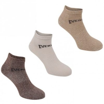 Носки Everlast 3 Pack Trainer Socks Brown (р. 40-46)(Р¤РѕС‚Рѕ 1)