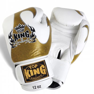 Перчатки боксерские Top King Empower Creativity TKBGEM-01 Бел/Карб/Золото(Р¤РѕС‚Рѕ 1)