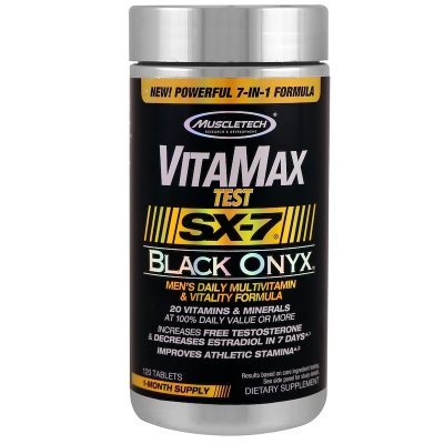 Мультивитамины для мужчин Vitamax Test SX-7 Black Onyx, 120 Таблеток(Р¤РѕС‚Рѕ 1)