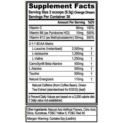 Аминокислоты Evlution Nutrition BCAA Energy Orange (270 гр.)(Р¤РѕС‚Рѕ 2)