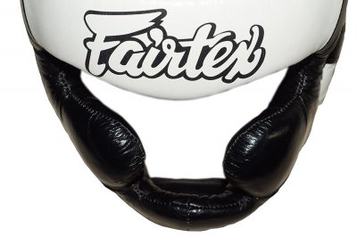 Боксерcкий шлем Fairtex Full Protection HG13 (Black/White)(Р¤РѕС‚Рѕ 8)