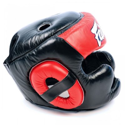 Боксерский шлем Fairtex Full Protection HG13 (Black/Red)(Р¤РѕС‚Рѕ 2)