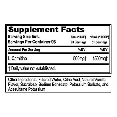 Карнитин EVLution Nutrition, Carnitine 500, Ваниль (465 мл)(Р¤РѕС‚Рѕ 4)