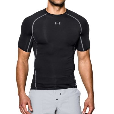 Компрессионная футболка Under Armour Heatgear Armour Compresion (Black)(Р¤РѕС‚Рѕ 2)