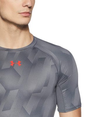 Футболка для бега Under Armour HeatGear Armour Printed Ss(Р¤РѕС‚Рѕ 4)