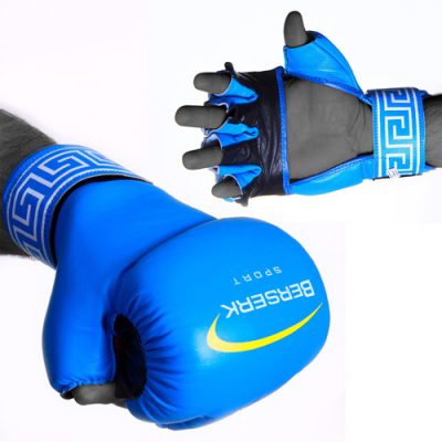 Перчатки для смешанных единоборств 7 oz Hybrid blu(Р¤РѕС‚Рѕ 1)