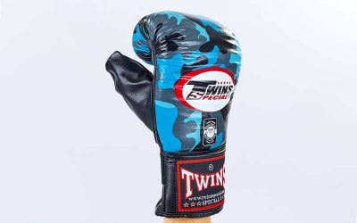 Снарядные перчатки кожаные TWINS FTBGL1F-AR размер M-XL камуфляж синий(Р¤РѕС‚Рѕ 2)