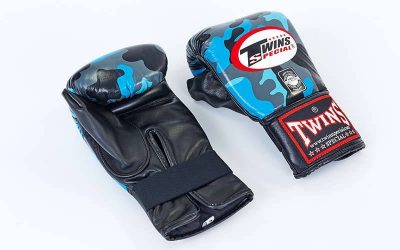 Снарядные перчатки кожаные TWINS FTBGL1F-AR размер M-XL камуфляж синий(Р¤РѕС‚Рѕ 4)