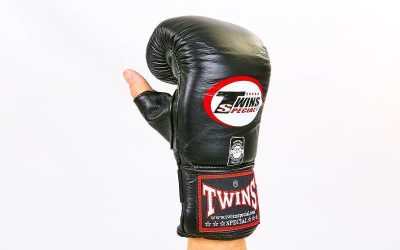 Снарядные перчатки кожаные TWINS TBGL-1H-BK(Р¤РѕС‚Рѕ 2)