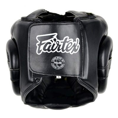 Боксерский шлем Fairtex Extra vision на шнуровке HG13 (Black-Red)(Р¤РѕС‚Рѕ 3)