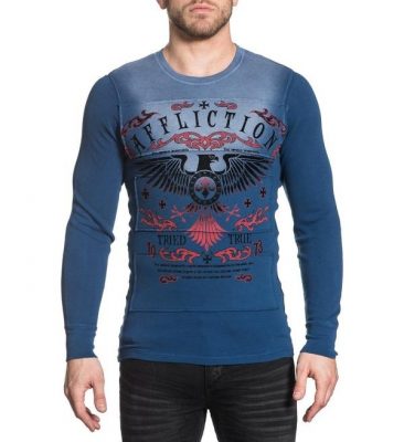 Кофта Affliction Thermal Tried Eagle Blue(Р¤РѕС‚Рѕ 1)