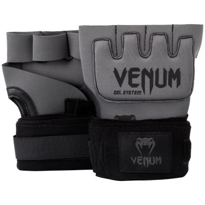 Накладки гелевые бинты Venum Gel Kontact Glove Wraps Gray/Black(Р¤РѕС‚Рѕ 1)