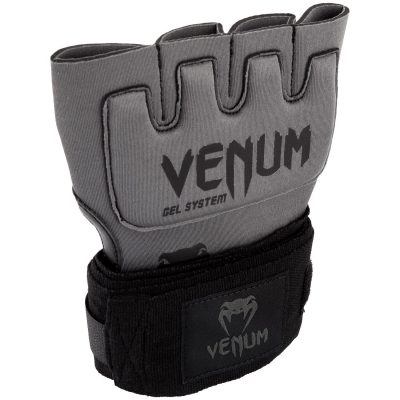 Накладки гелевые бинты Venum Gel Kontact Glove Wraps Gray/Black(Р¤РѕС‚Рѕ 2)