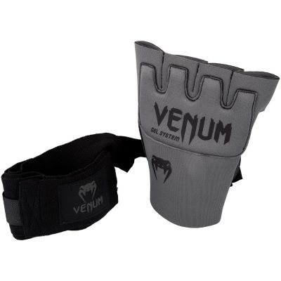 Накладки гелевые бинты Venum Gel Kontact Glove Wraps Gray/Black(Р¤РѕС‚Рѕ 5)