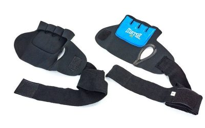Накладки (перчатки) для карате Кожа (M L XL, манжет на липучке, синий) (MATSA MA-6021-B)(Фото 5)