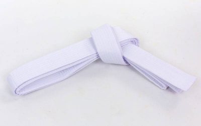Пояс для кимоно Champion белый UR CO-4072 (х-б, полиэстер)(Фото 1)