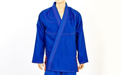 Кимоно для джиу джитсу синее VELO VL-6651 (хлопок, р-р 1-7 (140-200см), плотность 350г на м2, пояс в комплект не входит)(Р¤РѕС‚Рѕ 2)