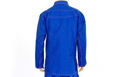 Кимоно для джиу джитсу синее VELO VL-6651 (хлопок, р-р 1-7 (140-200см), плотность 350г на м2, пояс в комплект не входит)(Р¤РѕС‚Рѕ 5)