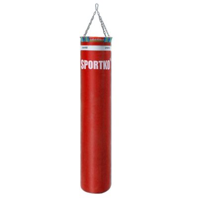 Боксерский мешок Sportko высота 180см диаметр 35см вес 70кг с цепями арт. МП-06(Р¤РѕС‚Рѕ 3)