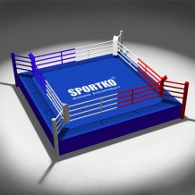 Замовити  Боксерский Ринг профессиональный SPORTKO 5,5х5,5х0,6м канаты 4,5х4,5м