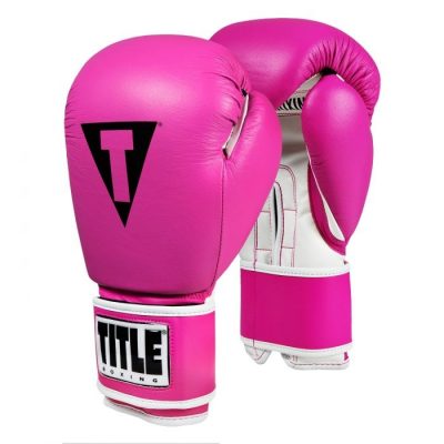 Перчатки боксерские Title Closeout Pro Style Leather Training Gloves Розовый(Р¤РѕС‚Рѕ 1)