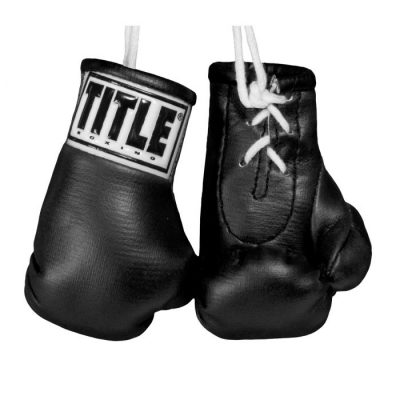 Брелок боксерская перчатка TITLE 3.5” Mini Boxing Gloves Чёрный(Р¤РѕС‚Рѕ 1)