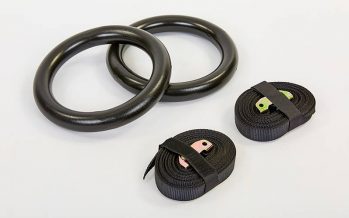 Замовити Кольца гимнастические для Кроссфита FI-928 (ленты-нейлон l-4,5м, кольцо-ABS d-23см, черный)