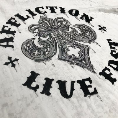 Футболка Affliction Live Fast Tee T-Shirt White Eagle(Р¤РѕС‚Рѕ 2)