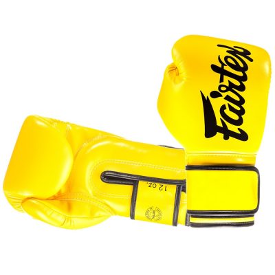 Боксерские перчатки Fairtex HIGH Impact Latex Foam BGV14 Желтый(Р¤РѕС‚Рѕ 2)