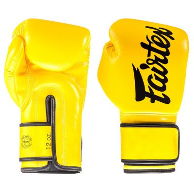 Боксерские перчатки Fairtex HIGH Impact Latex Foam BGV14 Желтый(Р¤РѕС‚Рѕ 5)