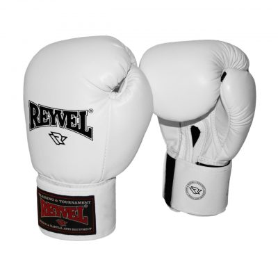 Боксерские перчатки Reyvel (винил) (R17) Белые(Р¤РѕС‚Рѕ 1)