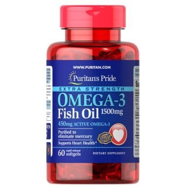 Витамины Puritan's Pride Omega 3 Fish Oil (60 капсул)(Р¤РѕС‚Рѕ 1)