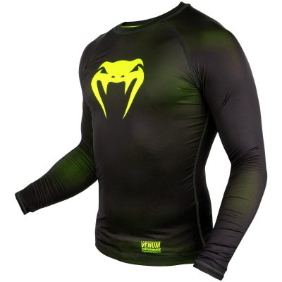 Рашгард Venum Contender 3.0 - Длинный Рукав Черный/Салатовый(Р¤РѕС‚Рѕ 2)