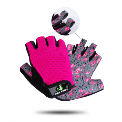 Перчатки для фитнеса женские Way4you-Pink(Фото 1)