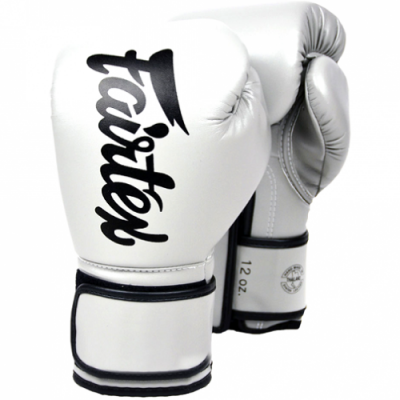 Боксерские перчатки Fairtex BGV14 Boxing Gloves White (PU 10-16 Oz)(Р¤РѕС‚Рѕ 1)
