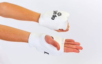Накладки (перчатки) для каратэ DADO BO-5487-W (полиэстер, р-р XS-M, белый)(Фото 2)