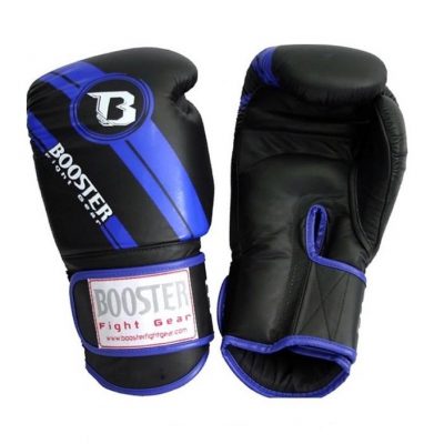 Перчатки боксерские Booster Pro Foil V3 черный/синий BGL 1 V3(Р¤РѕС‚Рѕ 1)
