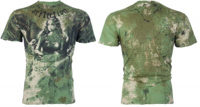 Футболка Affliction Bliss Angel Tattoo Motorcycle Biker Gym MMA UFC(Р¤РѕС‚Рѕ 3)