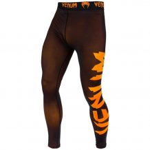 Замовити Компрессионные штаны Venum Giant Spats Черный/Оранж.
