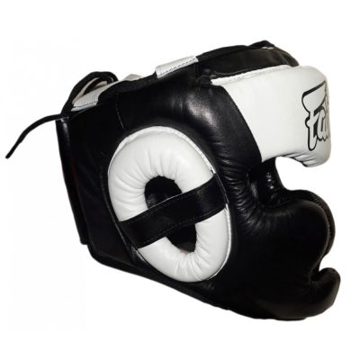 Боксерский шлем Fairtex Extra Vision HG13 (Black White)(Р¤РѕС‚Рѕ 1)
