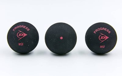 Мяч для сквоша DUNLOP (1шт) 700103 PROGRESS (резина, черный)(Фото 2)