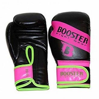 Боксерские перчатки Booster BT Neon Blast 1 Черный/Розовый(Р¤РѕС‚Рѕ 1)
