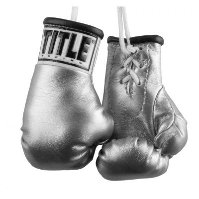 Брелок боксерская перчатка Title 3.5” Mini Boxing Gloves Серебро(Р¤РѕС‚Рѕ 1)