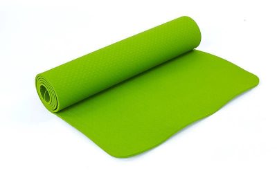 Коврик для фитнеса Yoga mat 1-слойный TPE+TC 6мм FI-4937 (1,83м x 0,61м x 6мм, цвета в ассортименте)(Фото 3)