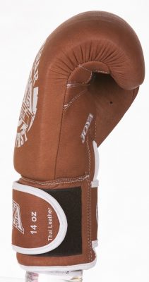Перчатки боксерские Joya Kickboxing Gloves Leather Fight Fast Коричневый(Р¤РѕС‚Рѕ 3)