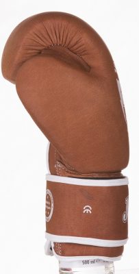 Перчатки боксерские Joya Kickboxing Gloves Leather Fight Fast Коричневый(Р¤РѕС‚Рѕ 4)