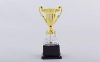 Замовити Кубок YK013 (пластик, металл, h-19,5см, d чаши-5см, золото)