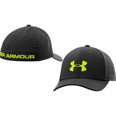 БЕЙСБОЛКА UNDER ARMOUR HEADLINE STRETCH FIT CAP BLACK (1242627-001)(Р¤РѕС‚Рѕ 1)