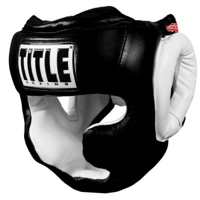 Боксерский шлем Кожа TITLE GEL World Full Face Training Headgear (Р¤РѕС‚Рѕ 1)